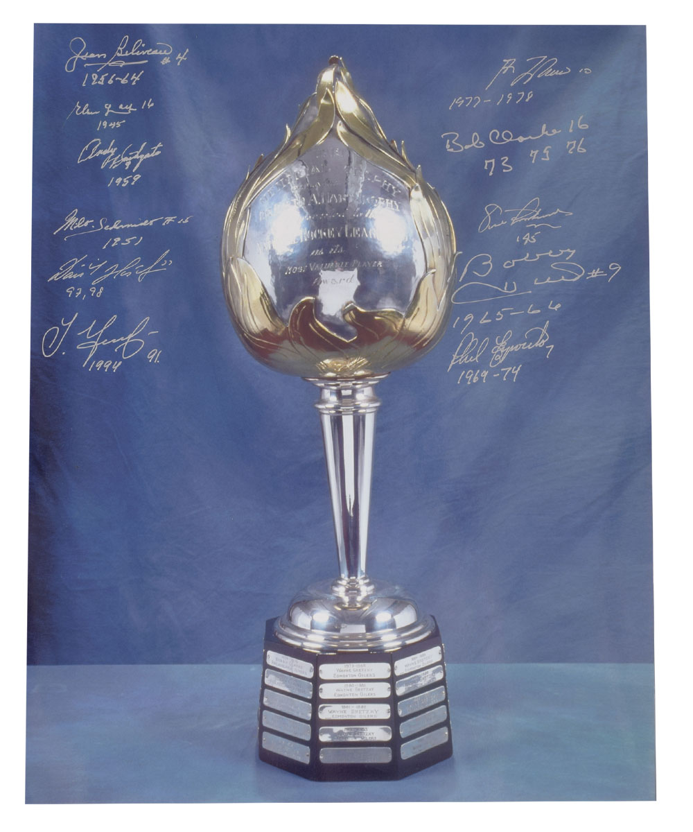 Lot Detail NHL Hart Memorial Trophy Past Winners MultiSigned Photo
