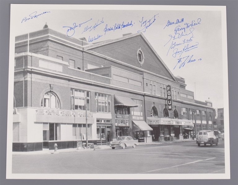 Montreal Forum Photo Signed by 12 Former Montreal Canadiens Players with LOA (16" x 20")