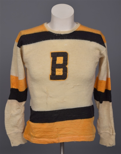 Wolseley Hockey Club Circa 1948-49 Game-Worn Jersey (Boston Bruins Look-Alike Jersey)