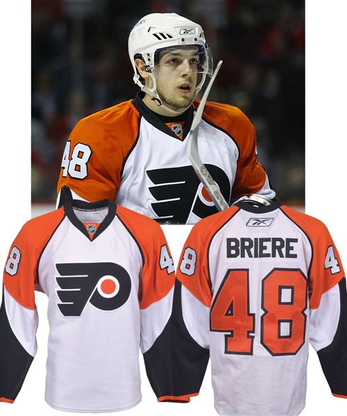 Daniel Brieres 2007-08 Philadelphia Flyers Game-Worn Playoffs Jersey - Photo-Matched!
