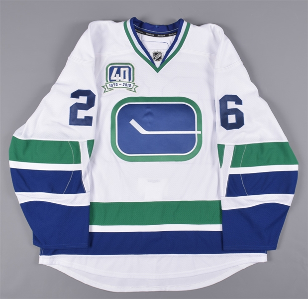 canucks 40th anniversary jersey