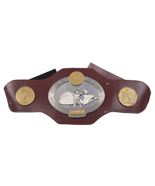 Canadian Championship Boxing Belt with LOA