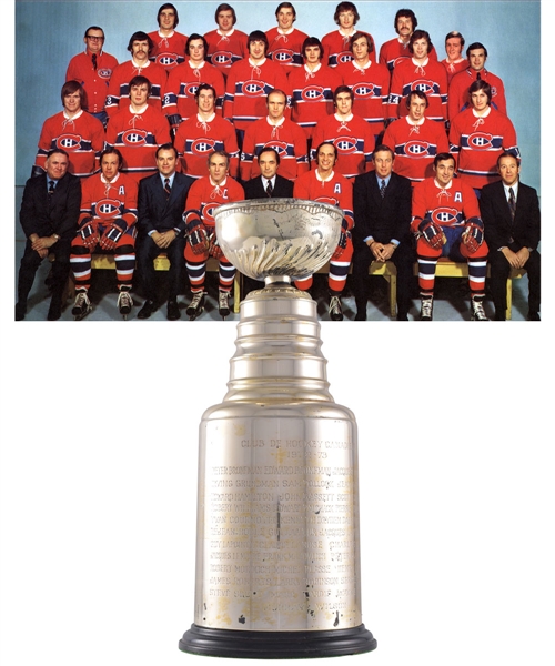 Marc Tardifs 1972-73 Montreal Canadiens Stanley Cup Championship Trophy with LOA (13")