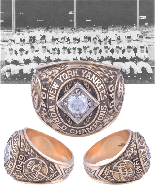 New York Yankees 1949 World Series Championship 14K Gold Salesmans Sample Ring