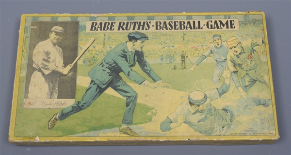 1936 Babe Ruths Baseball Game by Milton Bradley with Rare Cover Variation