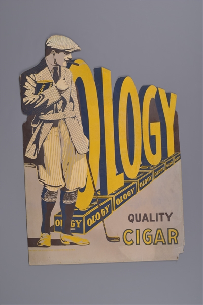 Mid-1950s Ology Quality Cigar Golf-Themed Store Display Sign (25” x 37”) 