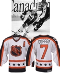 Paul Coffeys 1990 NHL All-Star Game Wales Conference Game-Worn Alternate Captains Jersey with His Signed LOA