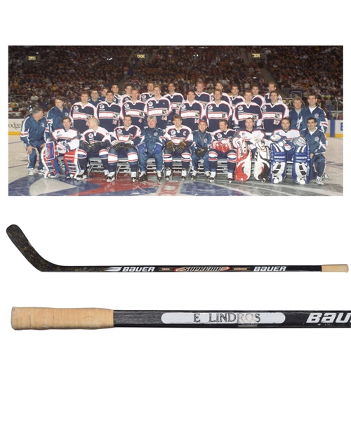 Eric Lindros 2000 NHL All-Star Game North America All-Stars Team-Signed Game-Used Stick with His Signed LOA