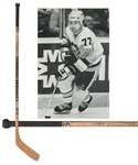 Paul Coffeys 1987-88 Pittsburgh Penguins Sher-Wood Game-Used Stick with His Signed LOA