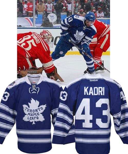 Nazem Kadris 2014 NHL Winter Classic Toronto Maple Leafs Game-Worn Jersey (2nd Period) - Photo-Matched!