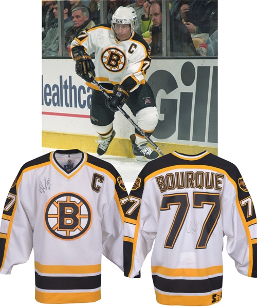 Ray Bourques 1997-98 Boston Bruins Signed Game-Worn Captains Jersey