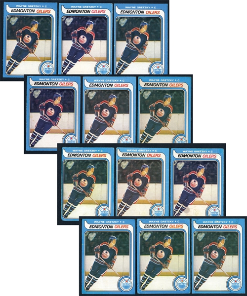 1979-80 O-Pee-Chee Hockey Complete 396-Card Set Collection of 12 with Wayne Gretzky RCs