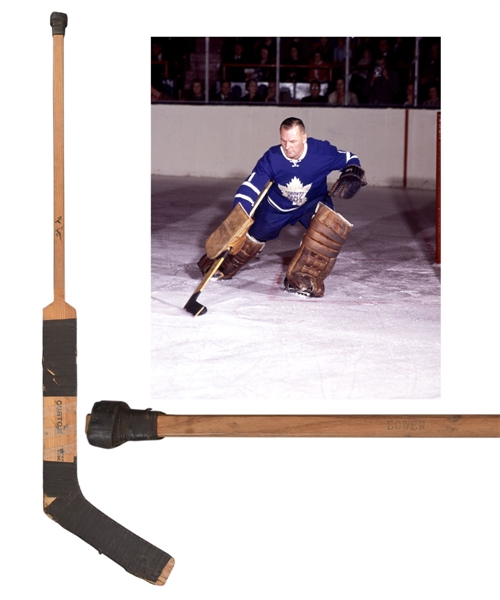 Johnny Bowers Mid-to-Late-1960s Toronto Maple Leafs CCM Game-Used Stick