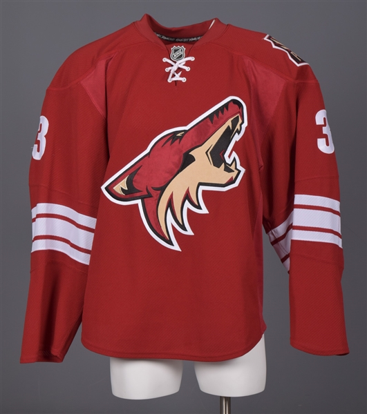 Keith Yandles 2007-08 Phoenix Coyotes Game-Worn Jersey with Team LOA