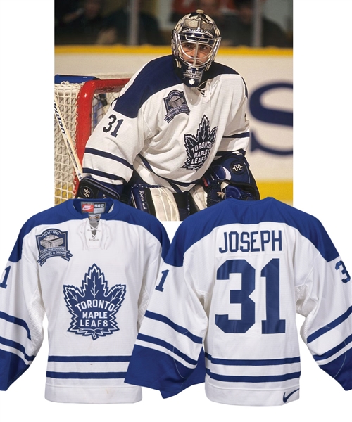 Curtis Josephs 1998-99 Toronto Maple Leafs "Final Game at Maple Leaf Gardens" Game-Worn Jersey with Team LOA