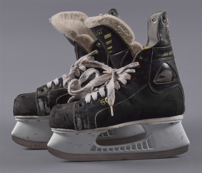 Mats Naslunds 1991 World Ice Hockey Championships Gold Medal Champion Team Sweden Game-Used Skates