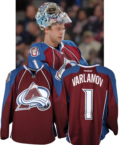 Semyon Varlamovs 2012-13 Colorado Avalanche Game-Worn Jersey