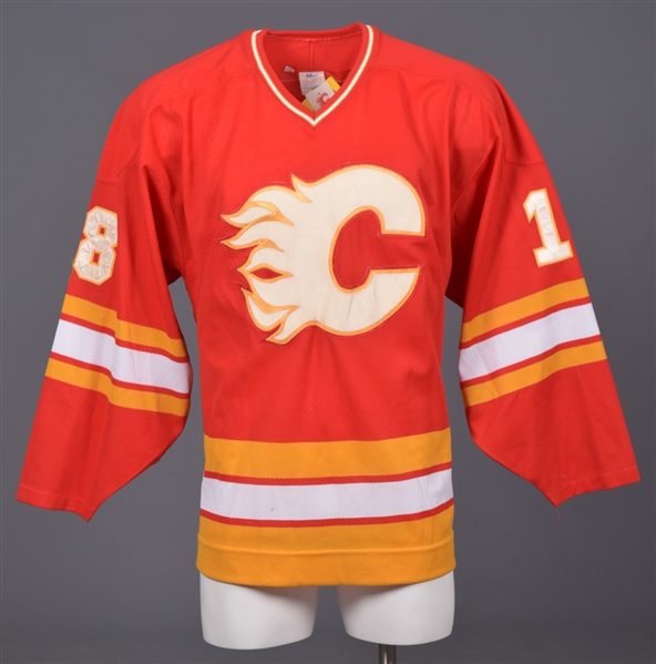 Trent Yawneys 1993-94 Calgary Flames Game-Worn Jersey with Team LOA