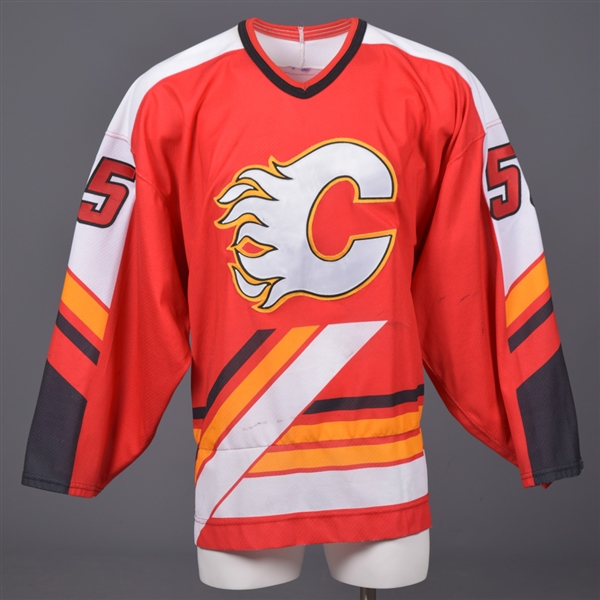 Steve Smiths 1998-99 Calgary Flames Game-Worn Jersey with Team LOA