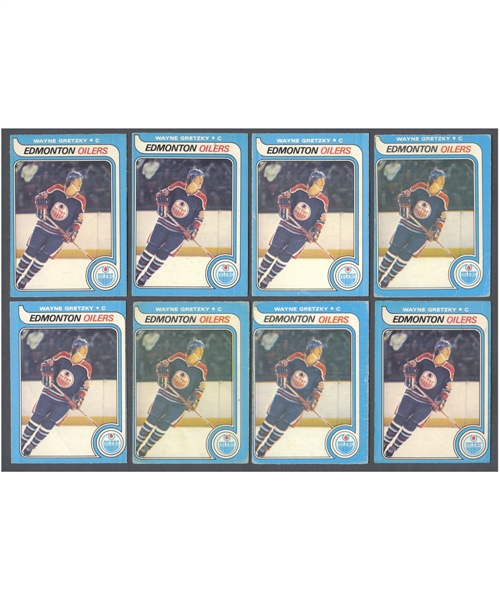 1979-80 O-Pee-Chee Hockey Complete 396-Card Set Collection of 8 with Wayne Gretzky RCs