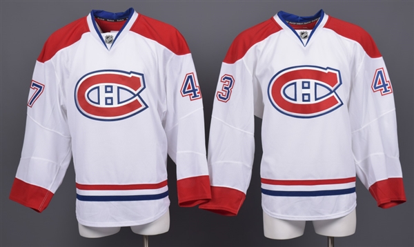 Brendon Nash’s and Alexandre Picard’s 2010-11 Montreal Canadiens Game-Issued Away Jerseys with Team LOAs