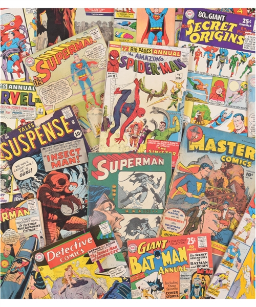 Silver Age DC Superhero Comic Book Collection of 44 with Superman, Batman, Detective, Adventure and more!