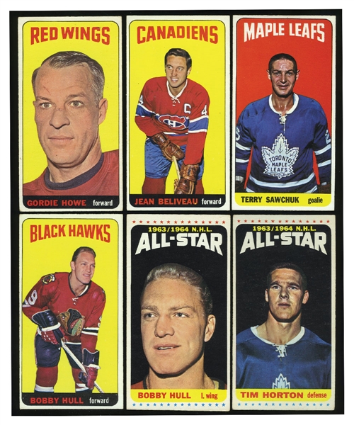 1964-65 Topps Hockey Tall Boys Complete 110-Card Set