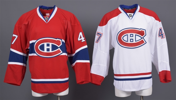 Brendon Nash’s 2011-12 Montreal Canadiens Game-Issued Home and Away Jerseys with Team LOAs