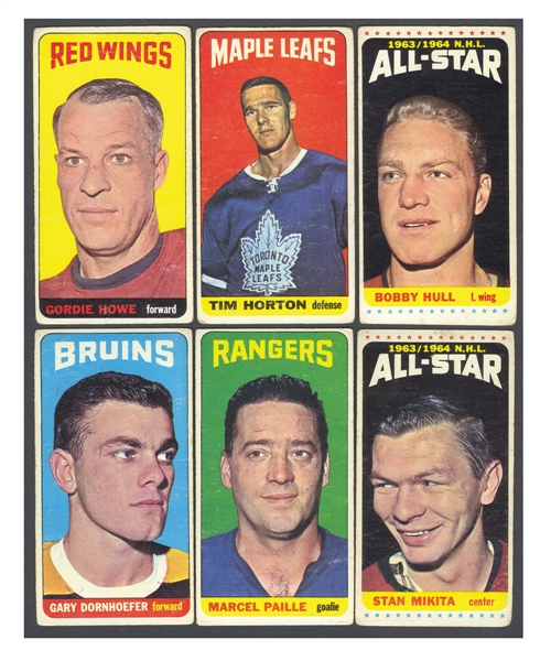 1964-65 Topps Hockey Tall Boys Complete 110-Card Set