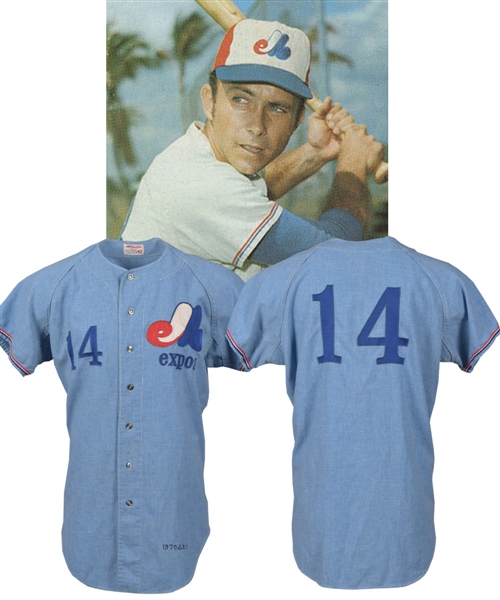 Marv Staehles 1970 Montreal Expos Game-Worn Flannel Jersey with LOA