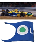 Michael Schumachers 1991 Camel Benetton Ford B191 Formula One Racing Car Side Pod Engine Cover used with Benetton F1 Racing Team COA