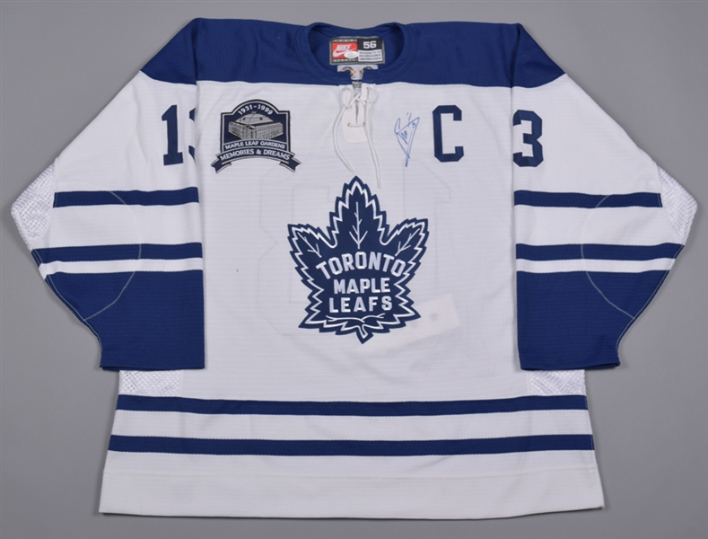 Curtis Joseph, Mats Sundin and Tie Domi (2) Signed Toronto Maple Leafs Jerseys - All JSA Authenticated