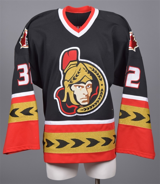 Mathieu Chouinards Early-2000s Ottawa Senators Game-Worn Pre-Season/Training Camp Jersey