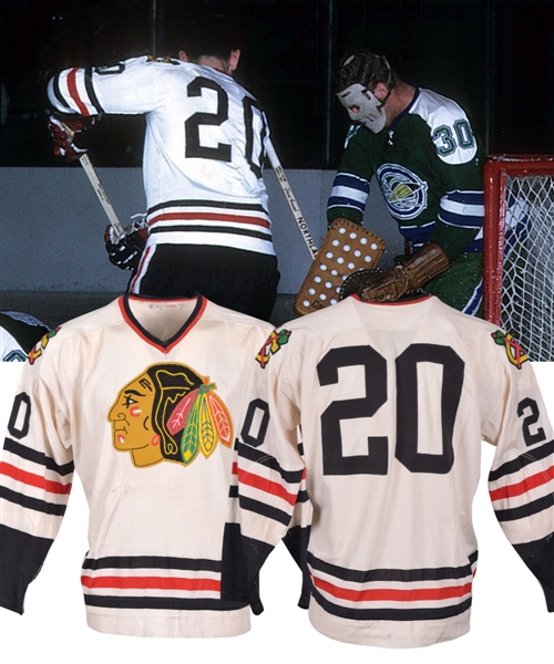 Late-1960s Chicago Black Hawks Game-Worn Durene Jersey - Doug Jarrett/Cliff Koroll