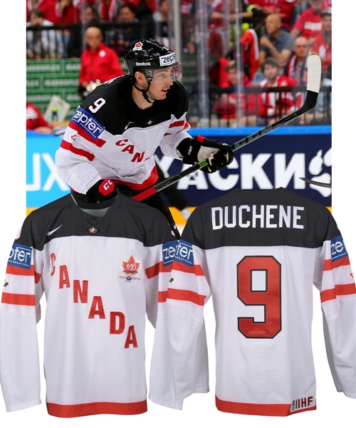 Matt Duchenes 2015 IIHF World Championships Team Canada Game-Worn Jersey with COA
