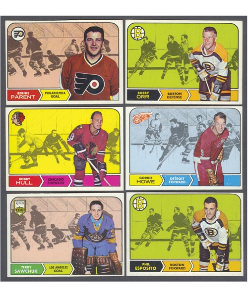 1968-69 Topps Hockey Complete 132-Card Near Mint Set