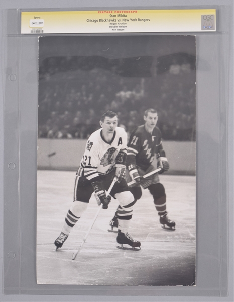 "Stan" Mikita Stanislav Gvoth Single-Signed Baseball with JSA COA Plus CGC-Graded Vintage Mikita Photograph