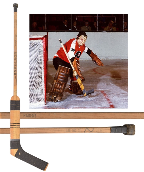 Bernie Parents 1967-68 Philadelphia Flyers Inaugural Season Northland Game-Used Stick with LOA