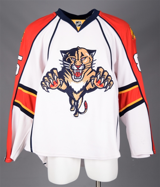 Rostislav Oleszs 2007-08 Florida Panthers Game-Worn Jersey with Team LOA 