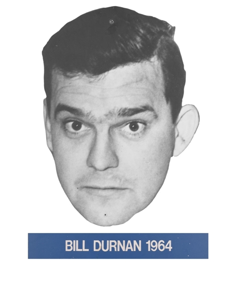 Original Bill Durnan Head Display from the Montreal Canadiens Montreal Forum Dressing Room