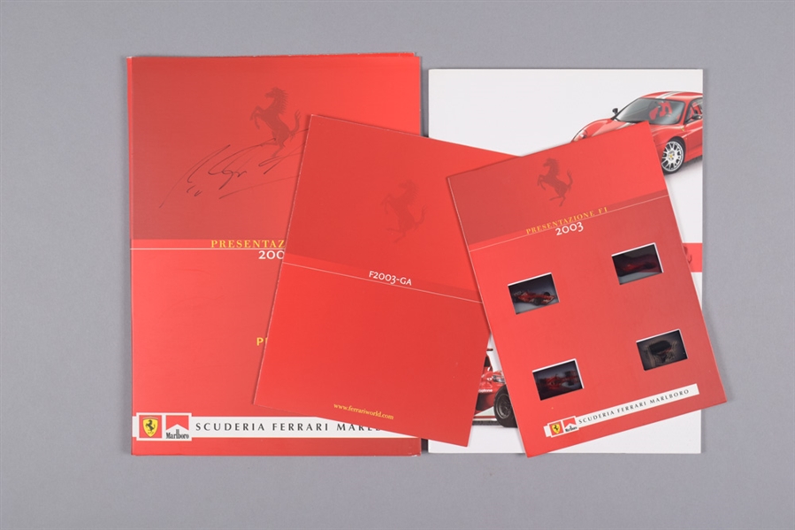Michael Schumacher Signed 2003 Ferrari F1 Press Kit with JSA LOA