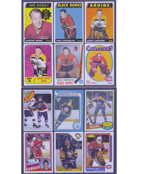 O-Pee-Chee and Topps 1965-66 to 1992-93 Hockey Set and Near Set Collection of 26