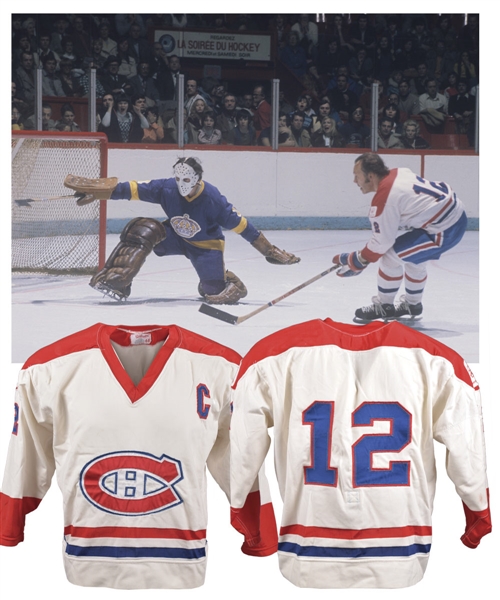 Yvan Cournoyer 1975-76 Montreal Canadiens Wilson Pro-Style Captains Jersey