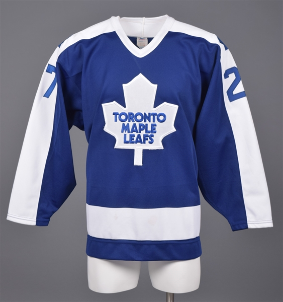 Darryl Sittlers Late-1980s Toronto Maple Leafs Game-Worn Alumni Jersey