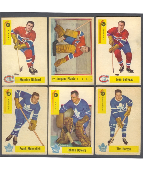 1958-59 Parkhurst Hockey Complete 50-Card Set