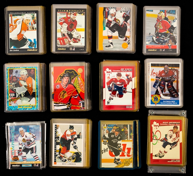 Large Collection of 1990s O-Pee-Chee, Upper Deck, Bowman, Pinnacle and Other Brands Hockey Sets and Singles
