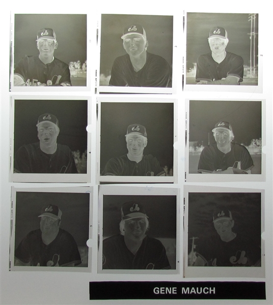 Montreal Expos Mid-1970s 2 ¼ Inches B&W Negative Collection of 111 - Dawson, Rogers, Bailey, Rogers, Valentine 