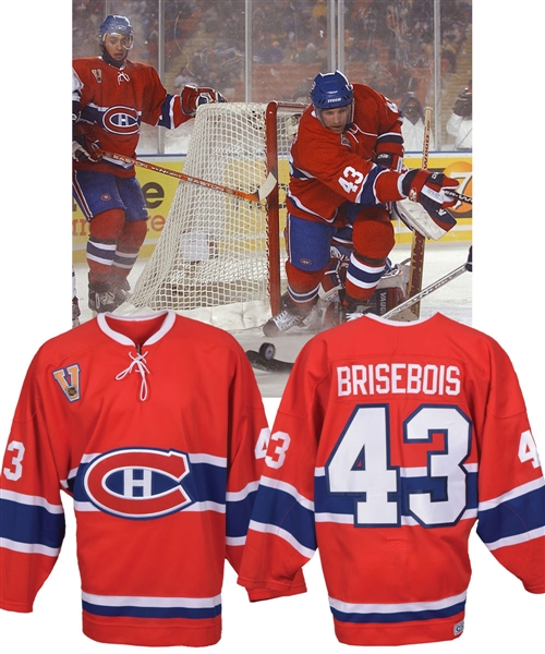 Patrice Brisebois 2003-04 Montreal Canadiens "Heritage Classic Game" Game-Worn Jersey with LOA 