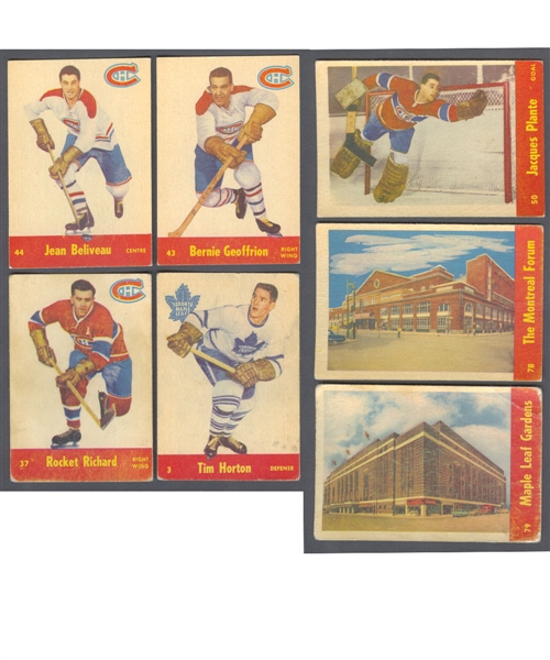 1955-56 Parkhurst Hockey Complete 79-Card Set