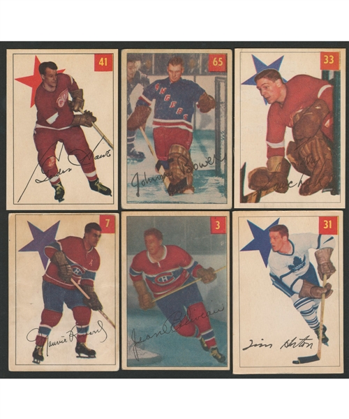 1954-55 Parkhurst Hockey Complete 100-Card Set